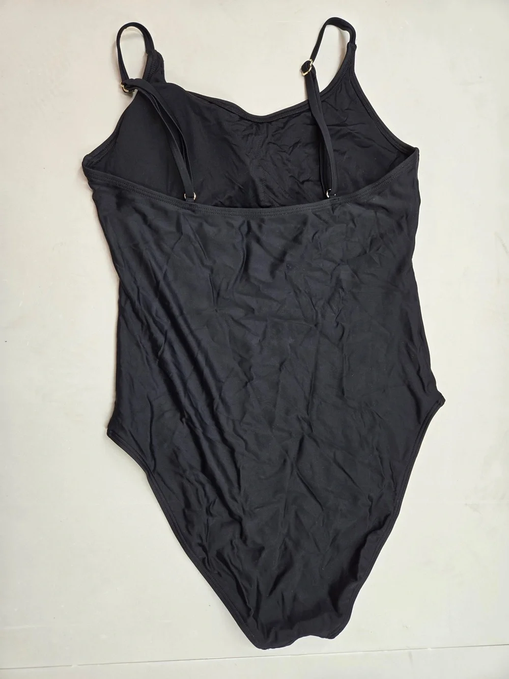 QUINCE Italian Cami One-Piece Swimsuit Medium Black 0020